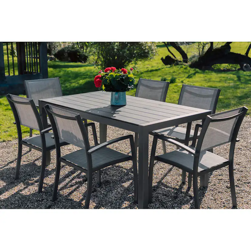 Matgrupp LifestyleGarden Solana med 6 Stolar