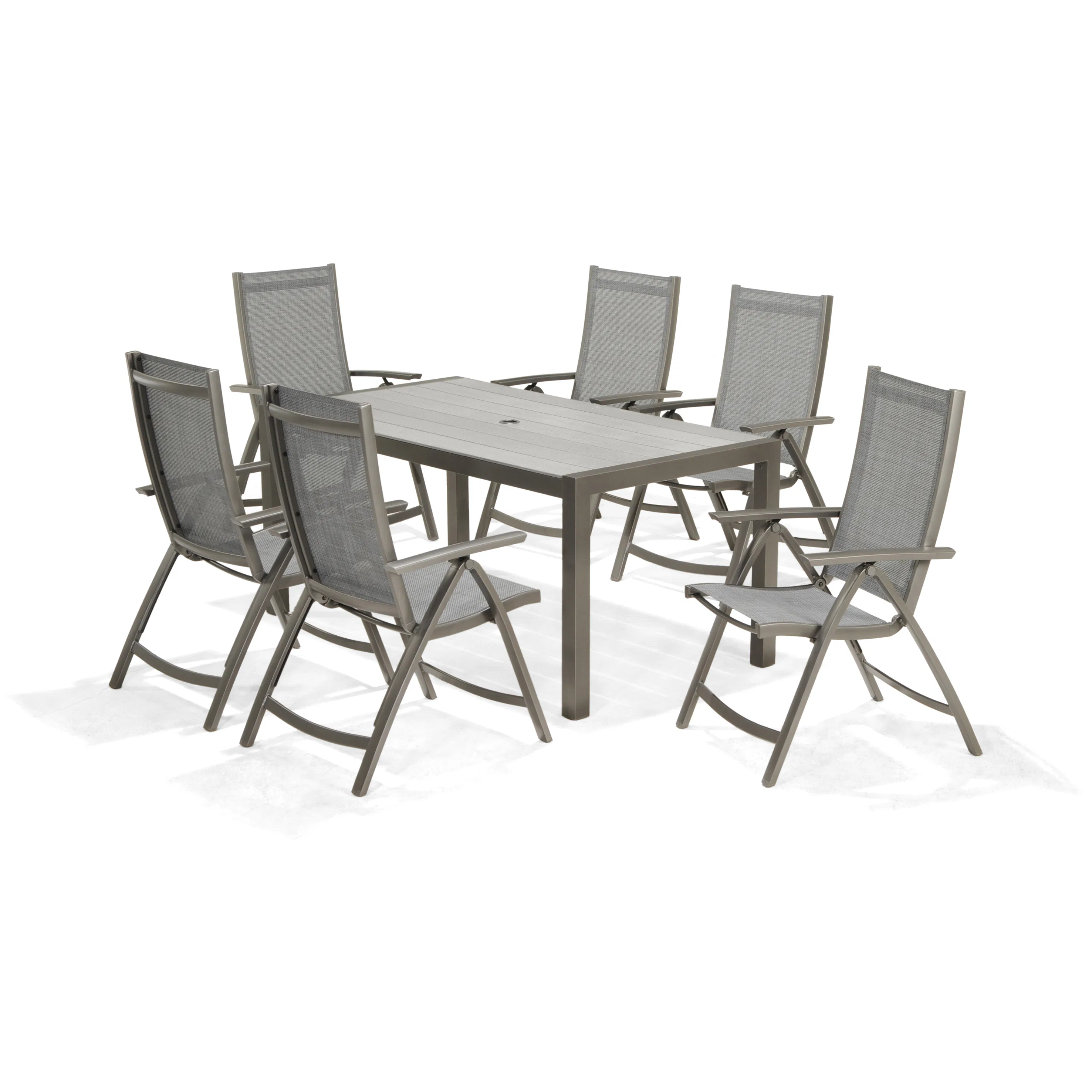 Matgrupp LifestyleGarden Solana med 6 Positionsstolar