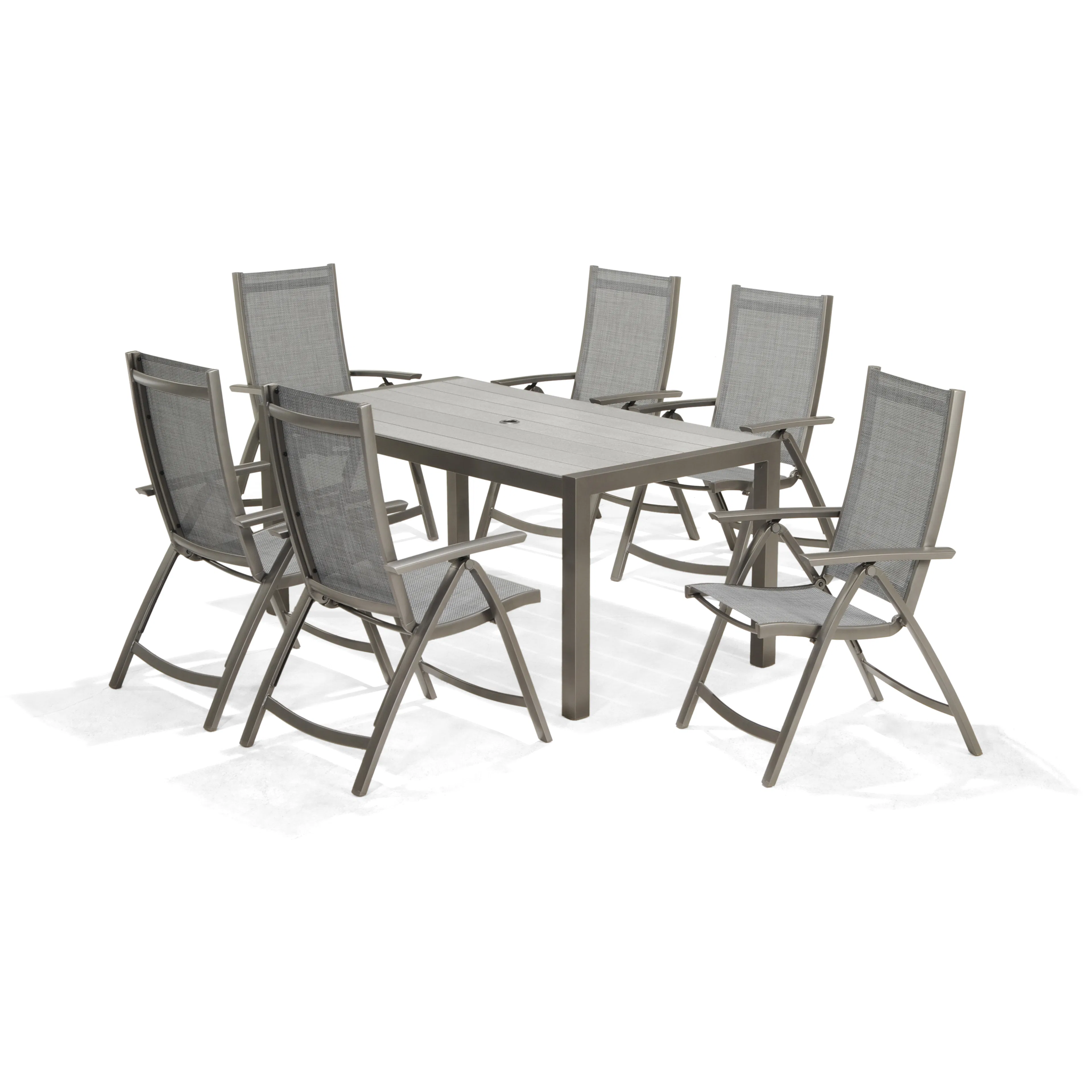 Matgrupp LifestyleGarden Solana med 6 Positionsstolar