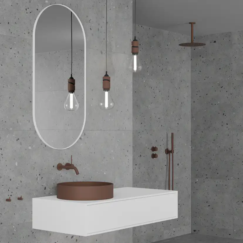 Takduschset Scandtap Steel Harmonized 2Z för Inbyggnad