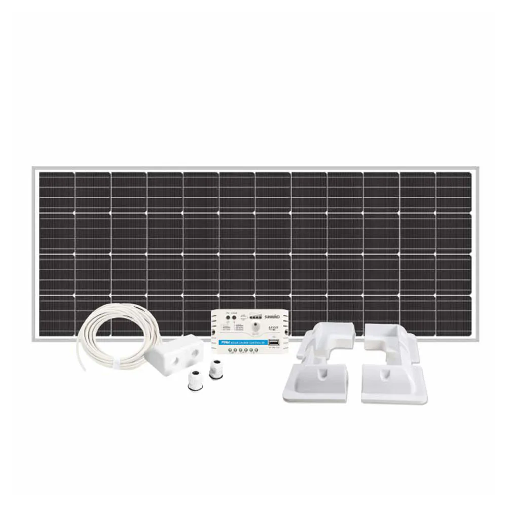 Solpanelspaket Sunwind 120 W Husvagn och Husbil Hörn