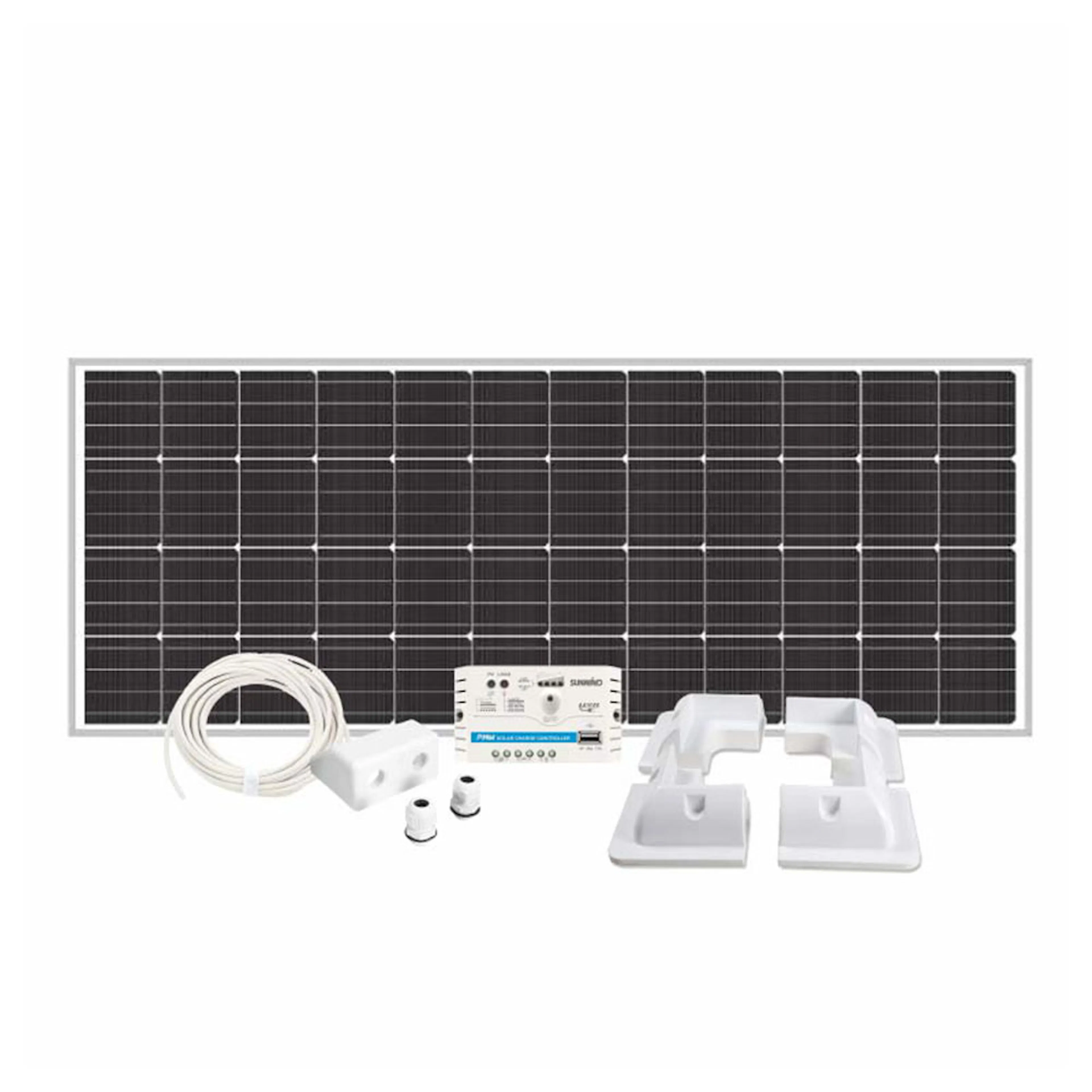 Solpanelspaket Sunwind 120 W Husvagn och Husbil Hörn