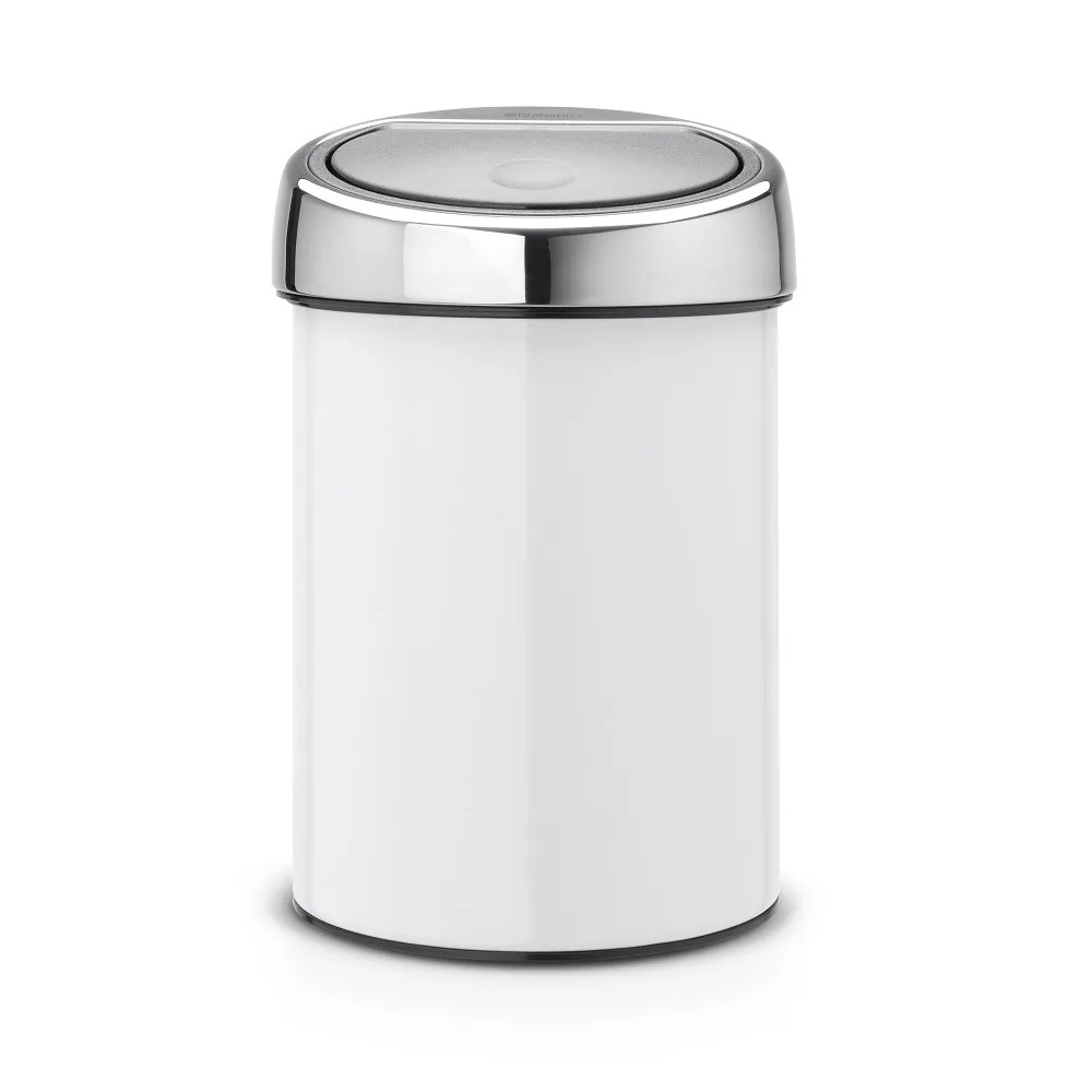 Soptunna Brabantia Touch Bin 3 L Brilliant Steel