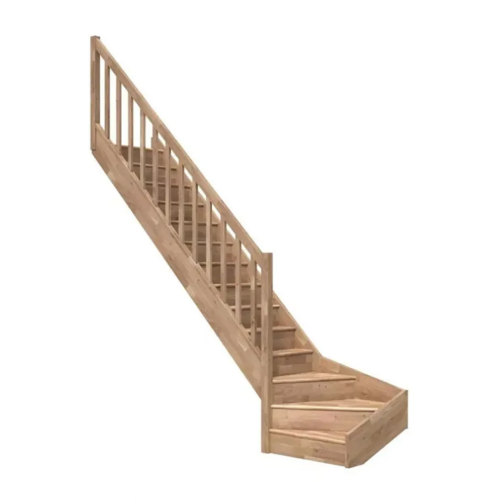 Spartrappa Dolle Paris L-form med Fyrkantigt Räcke med Sättsteg