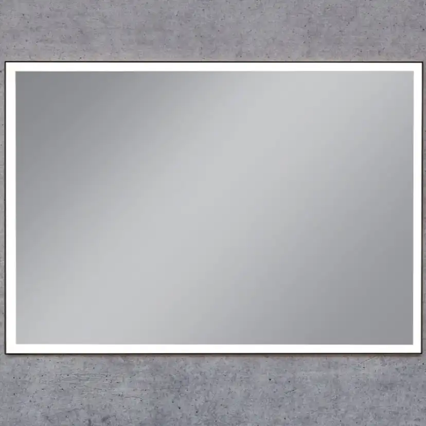 Spegel Vidi Evo med LED-belysning Svart