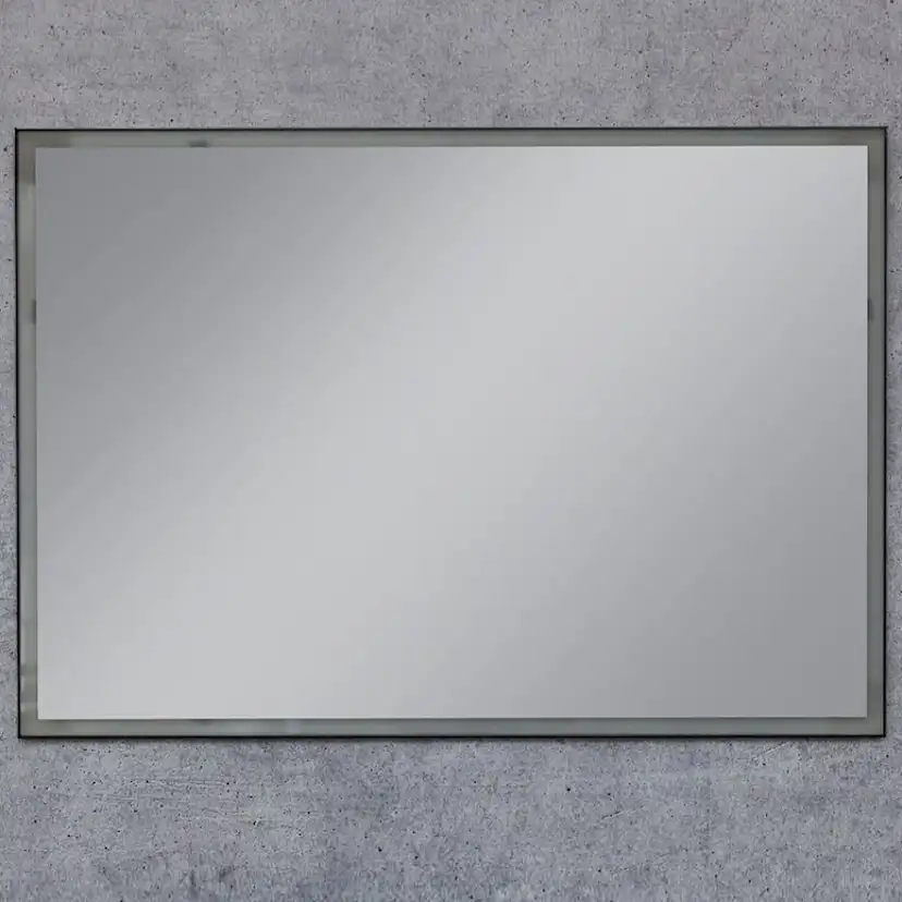 Spegel Vidi Evo med LED-belysning Svart