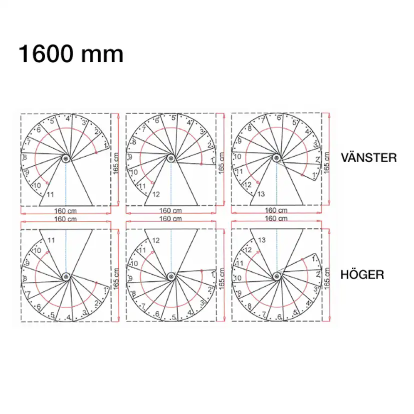 Spiraltrappa Byggera Euro Design Vit