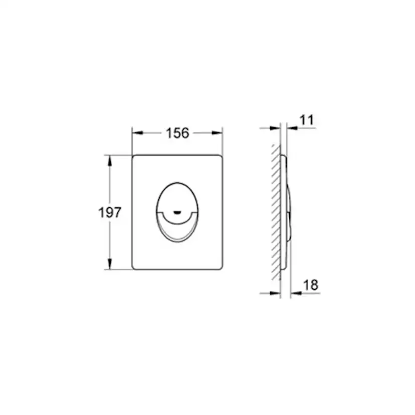 Spolknapp Grohe Start