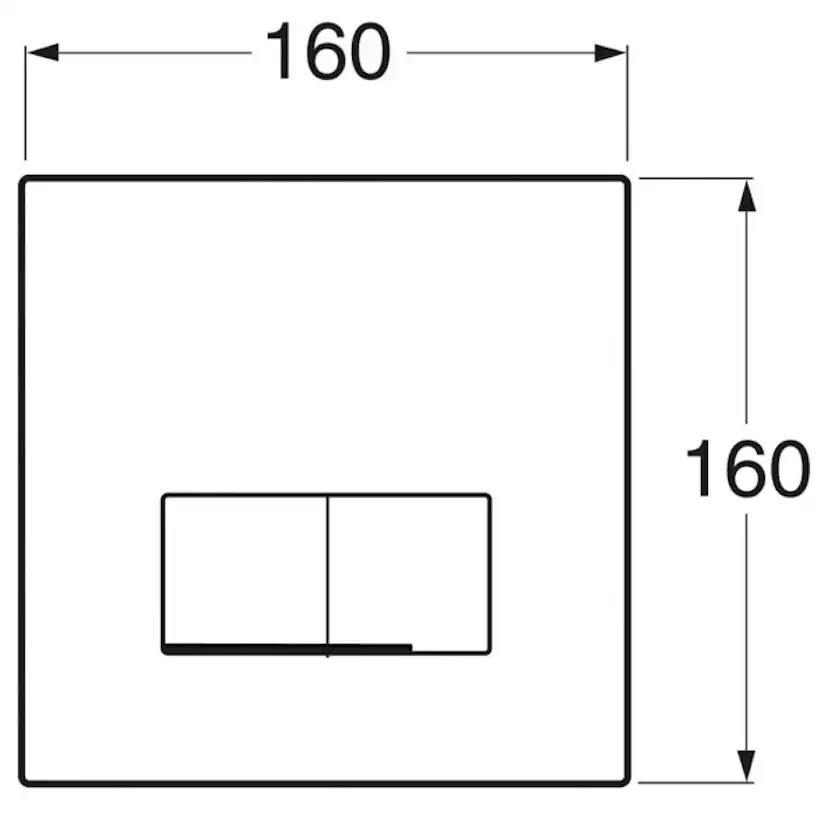Spolknapp Gustavsberg till Triomont XS Duo Rostfri Mekanisk