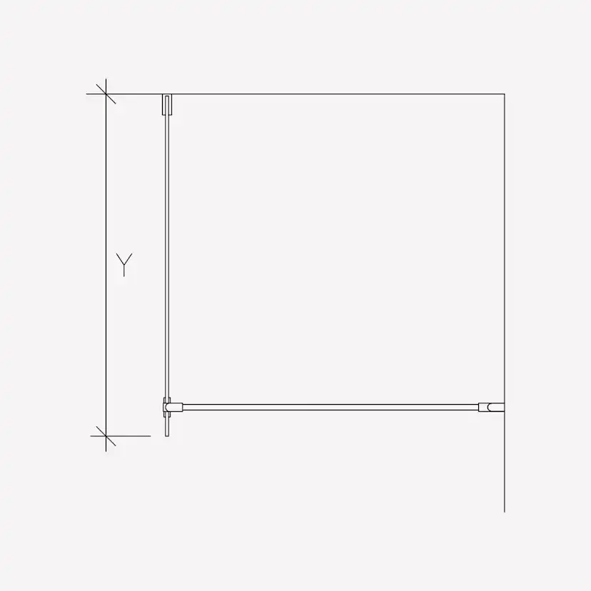 Duschvägg Invitrea Flair GH1 med Glasrengöring