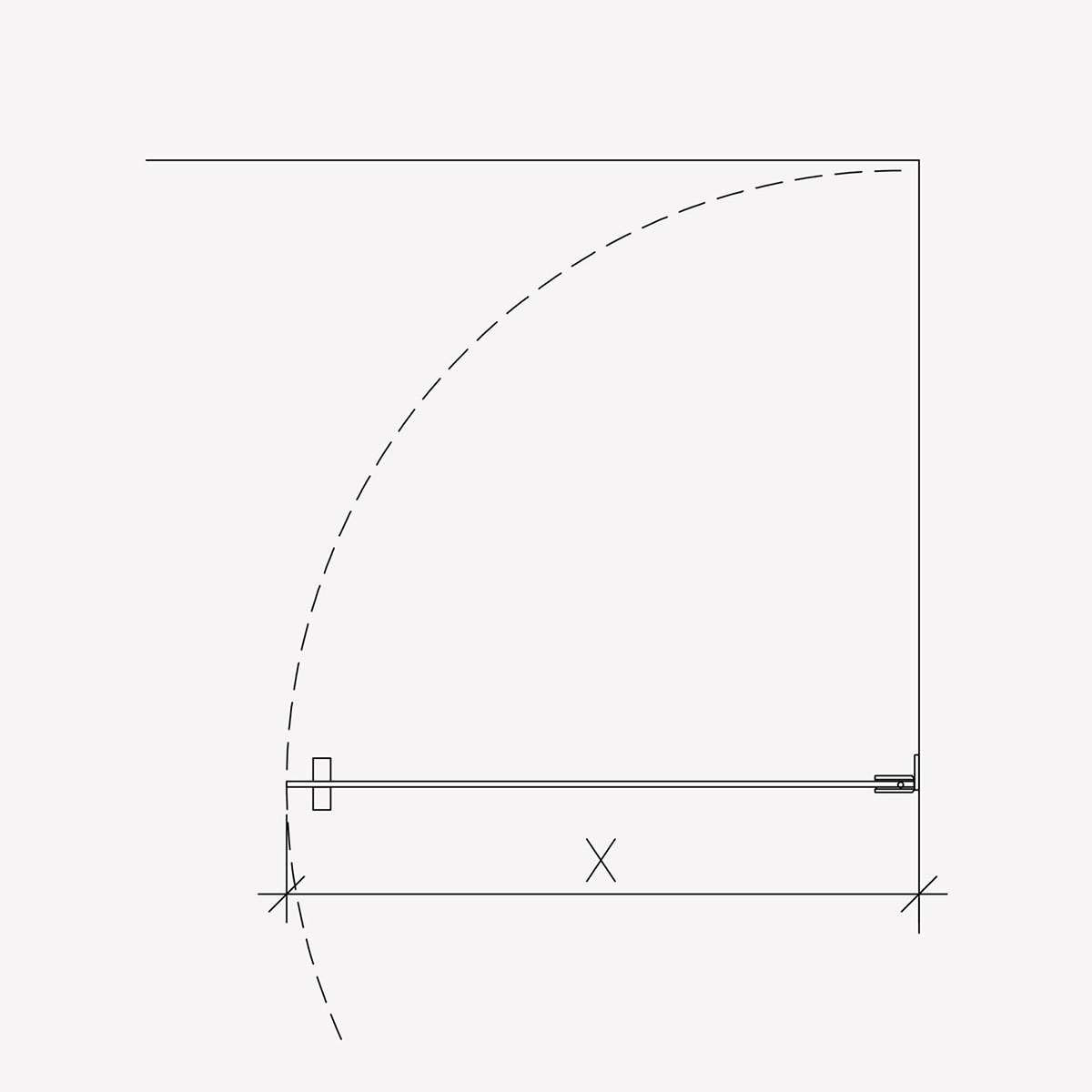 Duschvägg Invitrea Flair GH2 med Glasrengöring