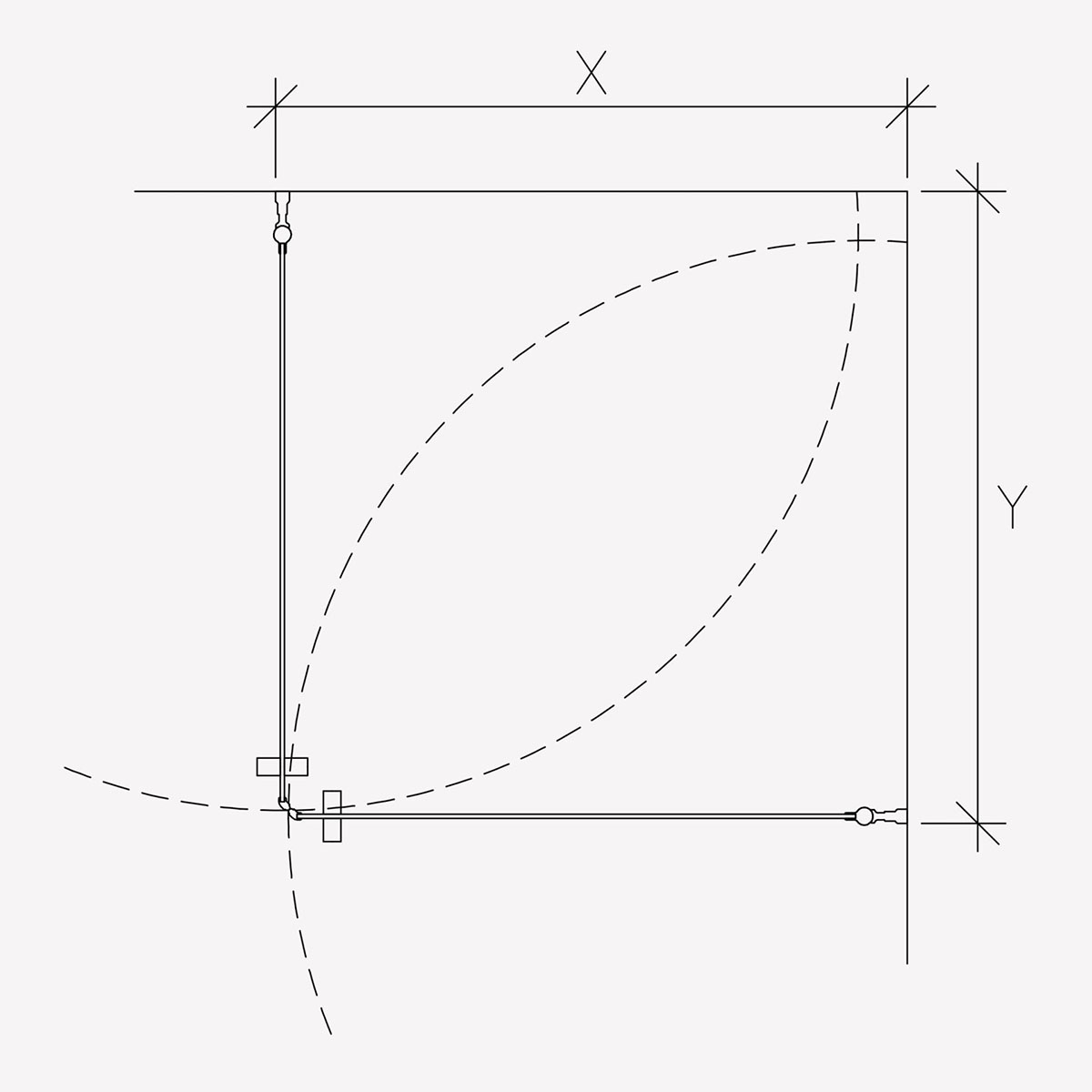 Duschhörn Invitrea Prime PH22 med Glasrengöring