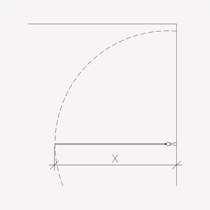 Duschvägg Invitrea Prime PH2 med Glasrengöring