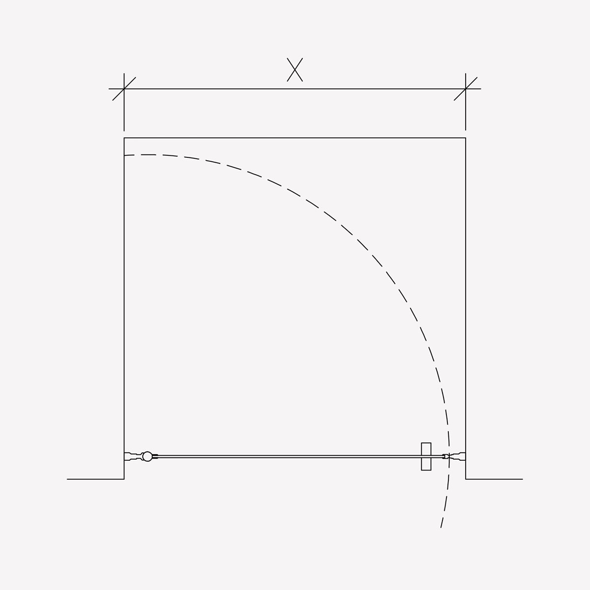 Duschdörr Invitrea Prime PN2 med Glasrengöring