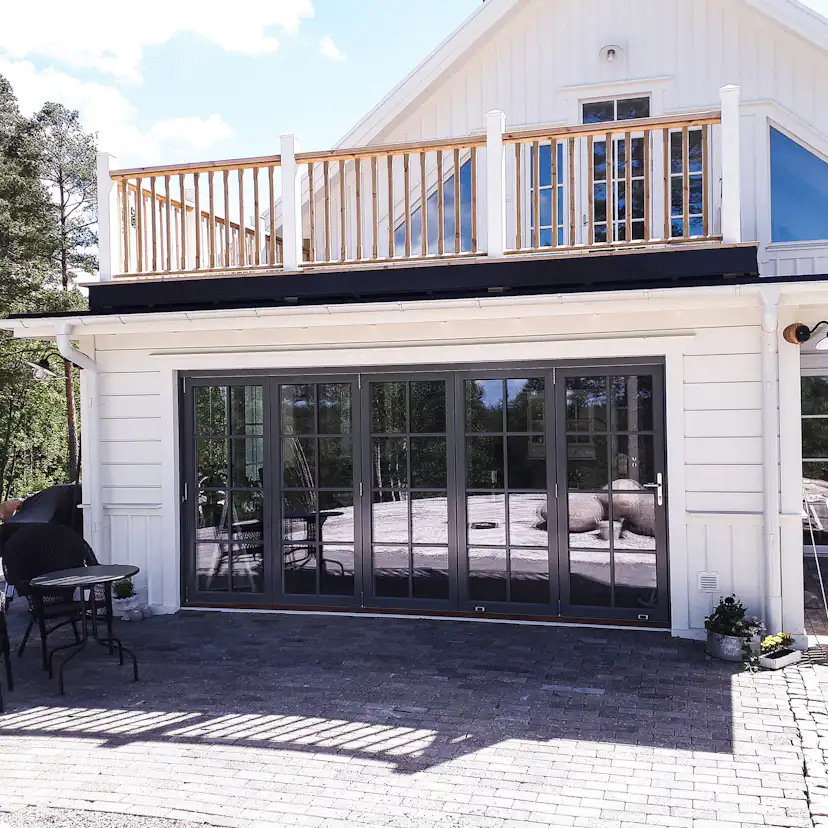 Vikdörr Vilenta Åre Trä/Aluminium 5-Delat