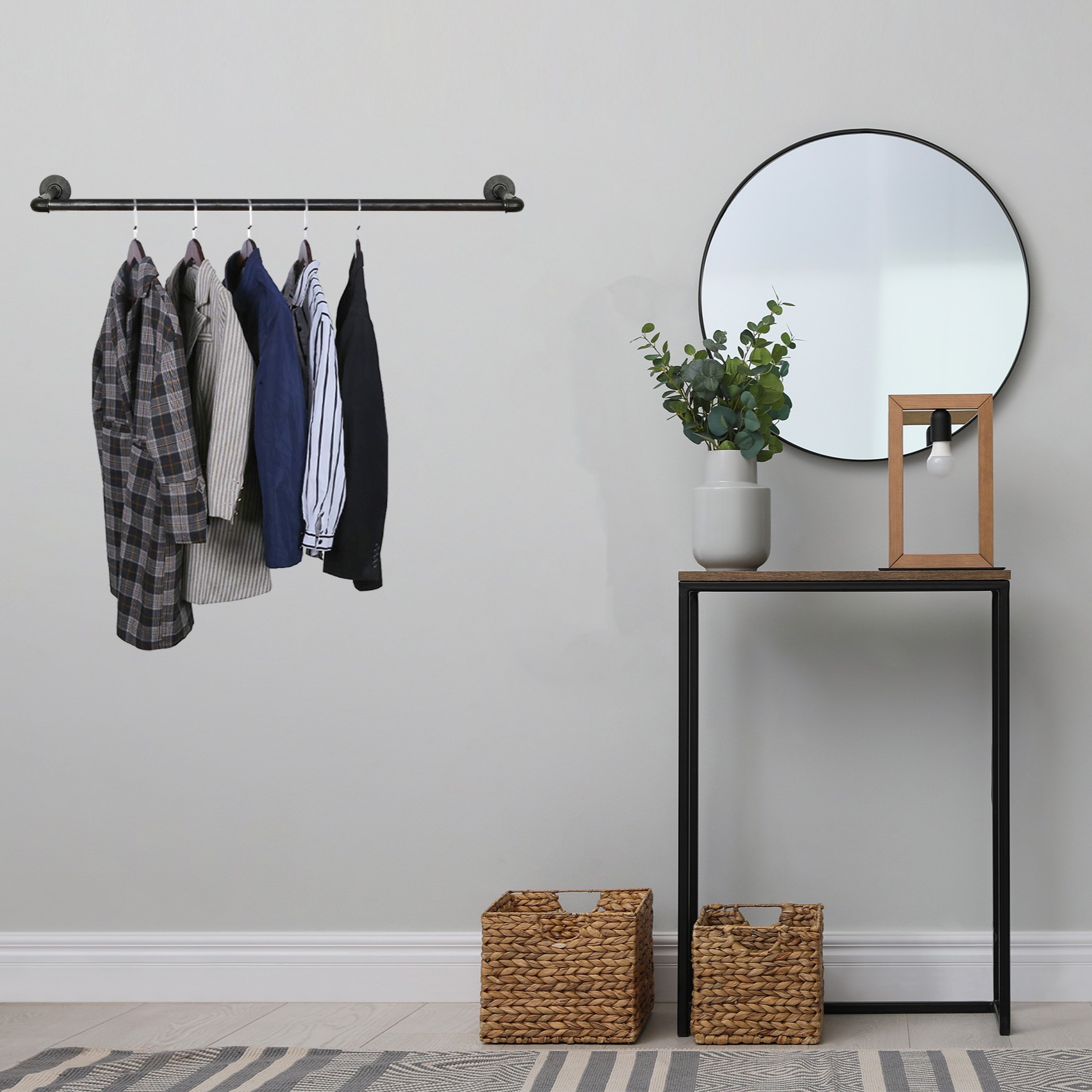 Klädstång Simple Racks Brooklyn Väggmonterad 111 cm