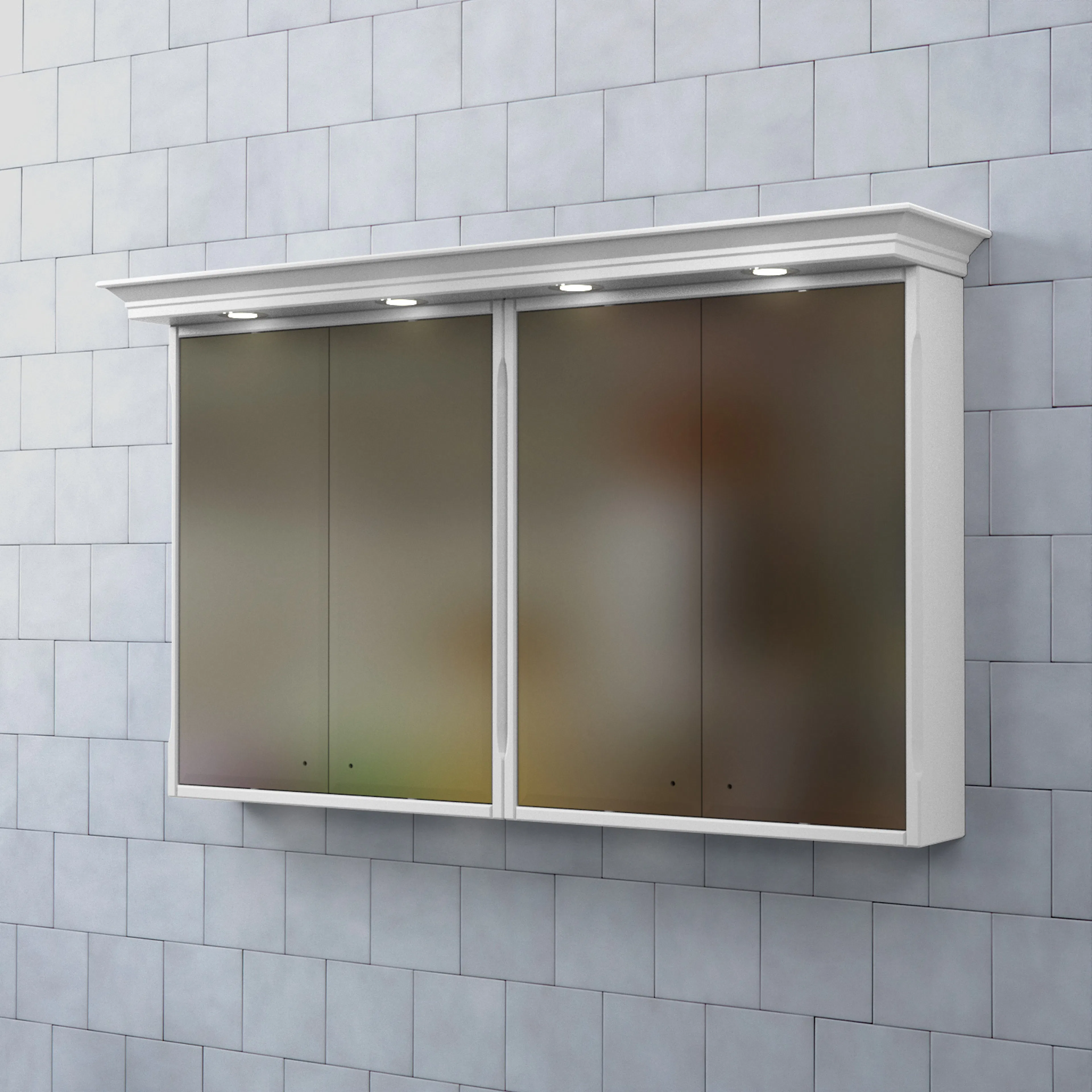 Spegelskåp Björbo Badrum Saga med Belysning 130