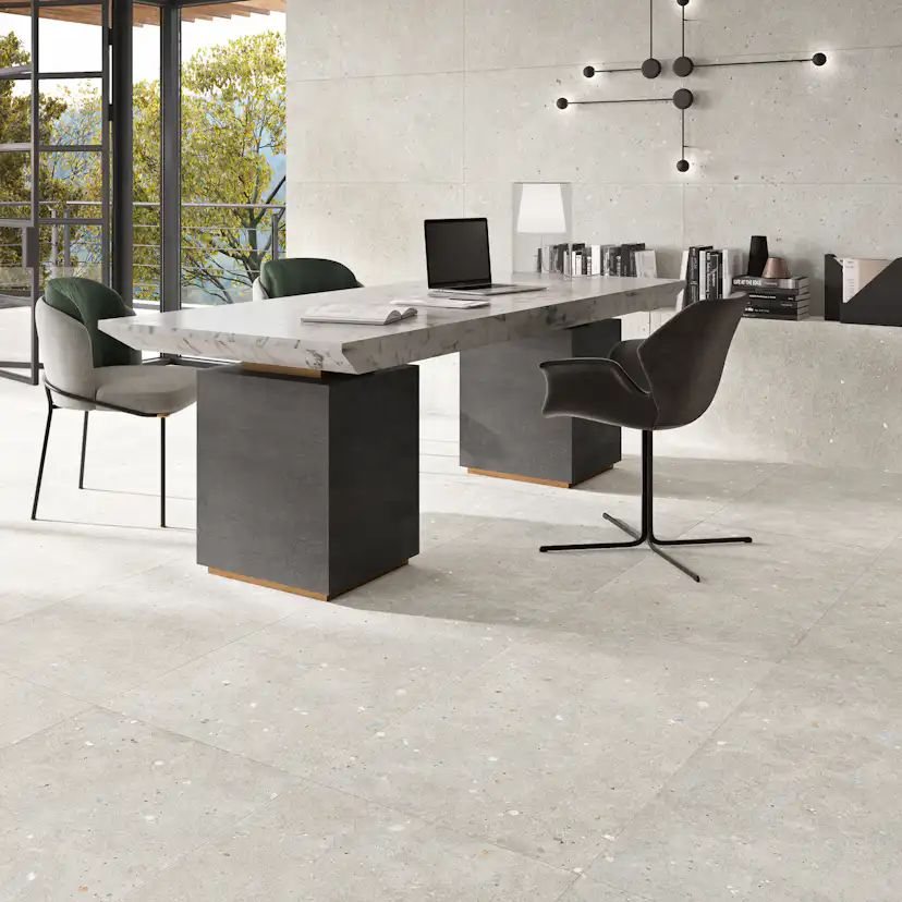 Klinker Tenfors Glamstone White Matt 75x75 cm