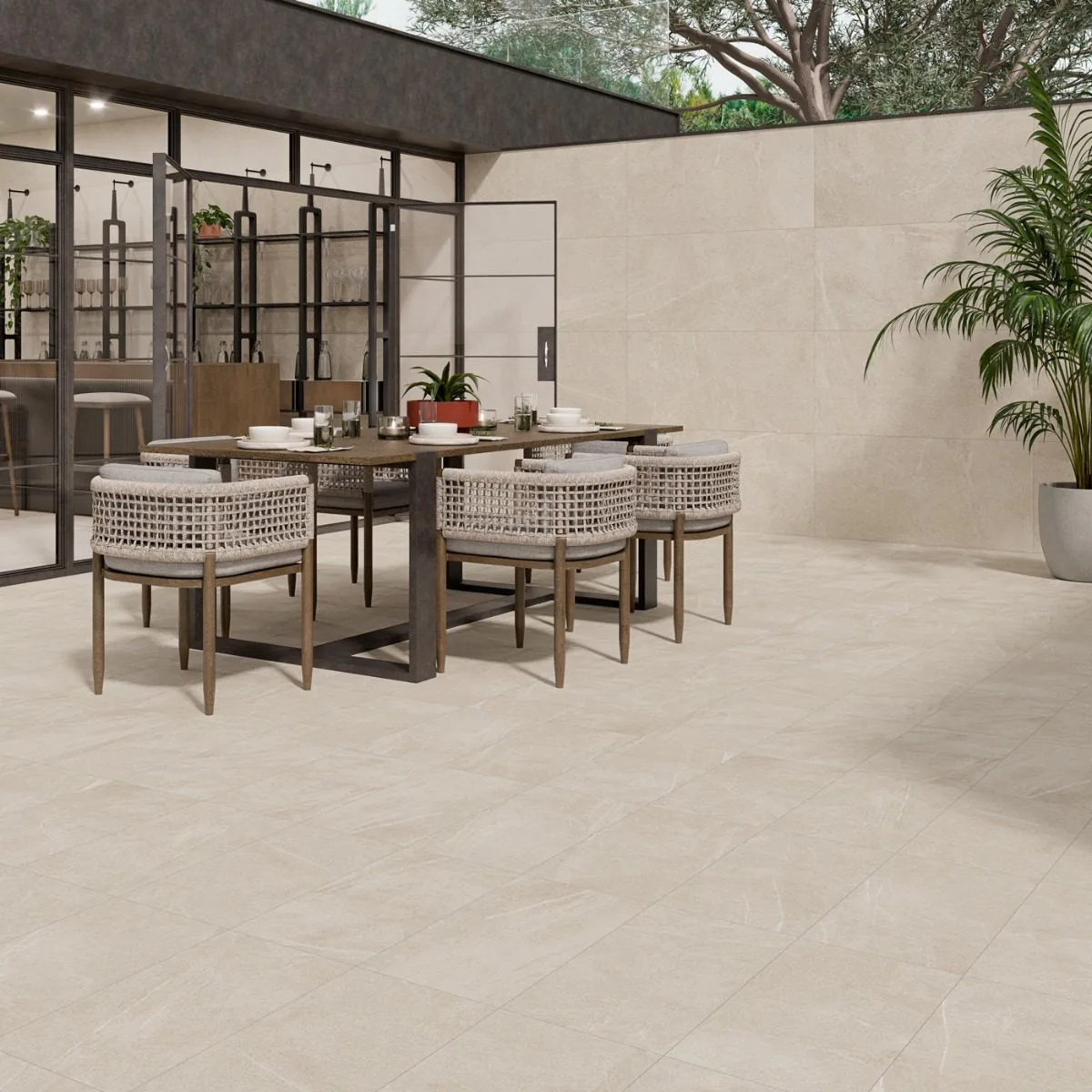 Klinker Bellevue Ivory Marmor Matt 60x120 cm