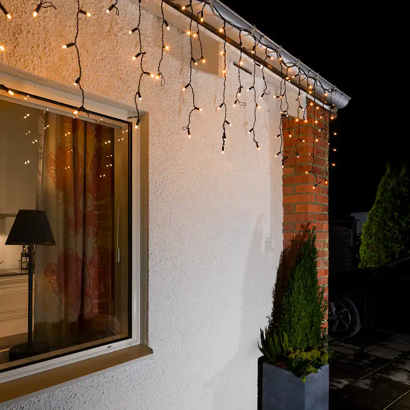 Startset Istapp Gnosjö Konstsmide 100 st amber M-LED