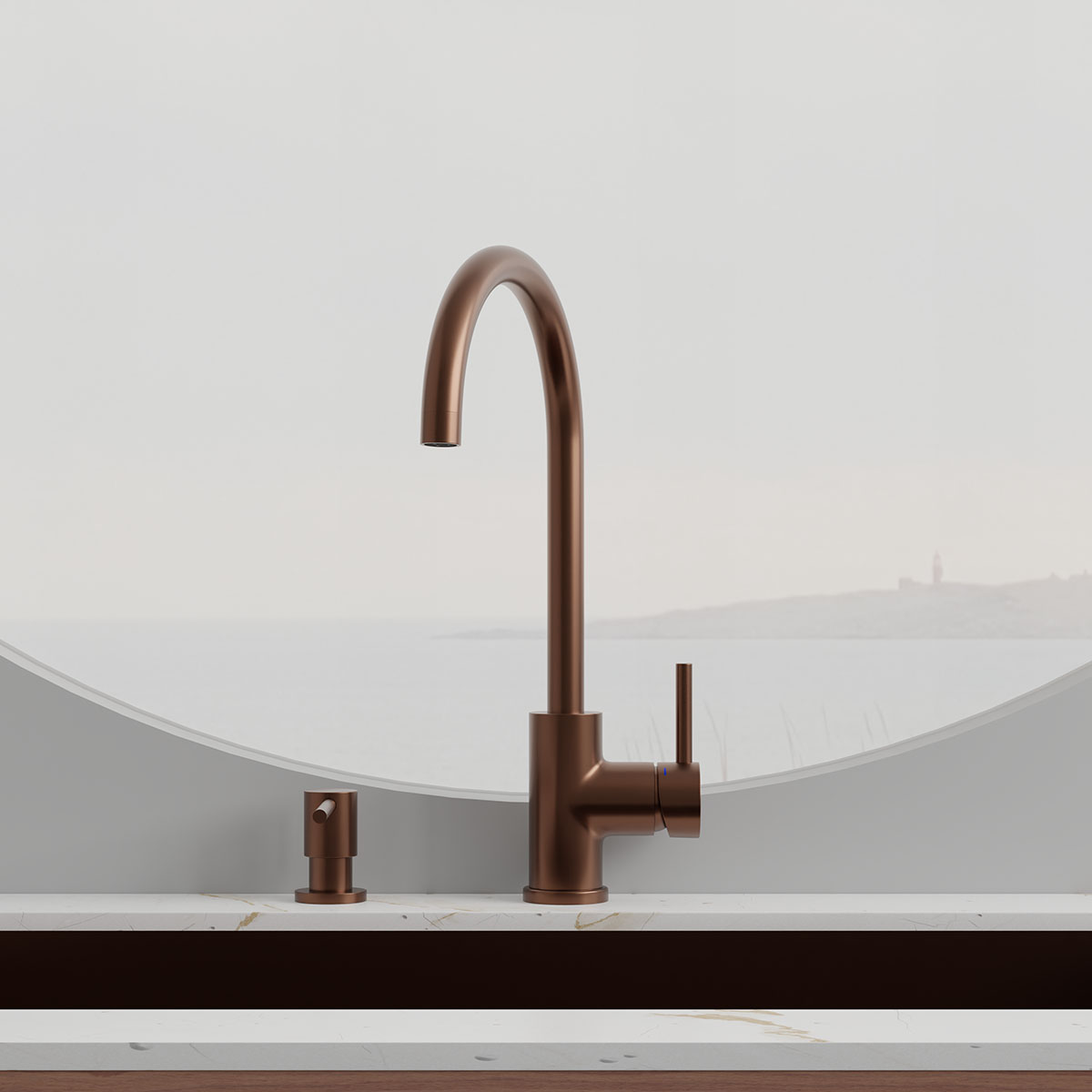 Köksblandare Scandtap Steel Curve Rostfritt Stål