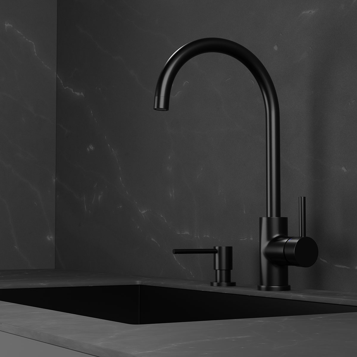 Köksblandare Scandtap Steel Curve Rostfritt Stål