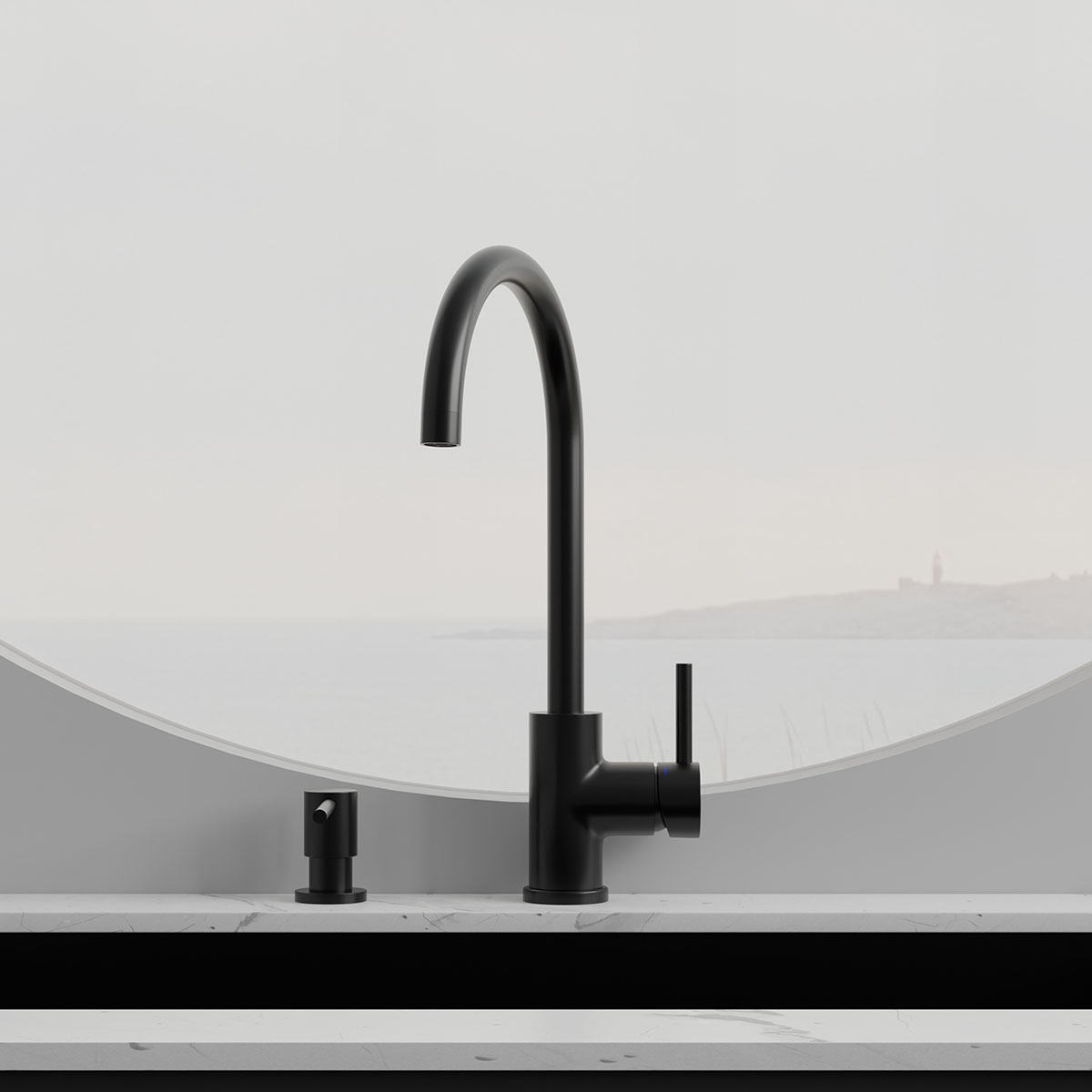 Köksblandare Scandtap Steel Curve Rostfritt Stål