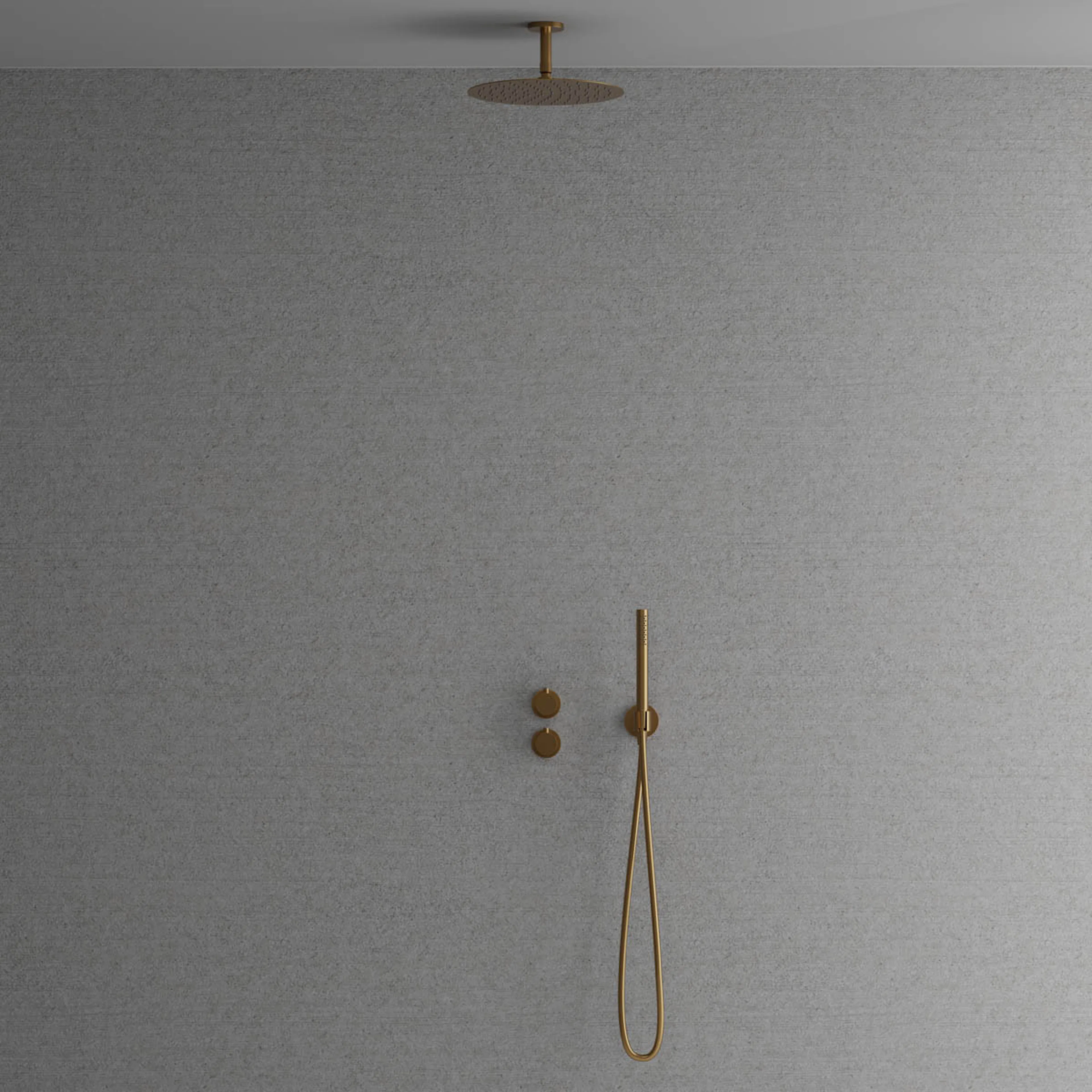 Takduschset Scandtap Steel Harmonized 2Y för Inbyggnad