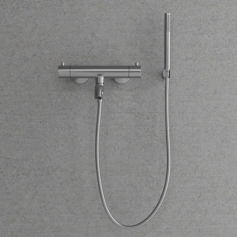 Badkarsblandare Scandtap Steel Pleasure 4 med Handdusch