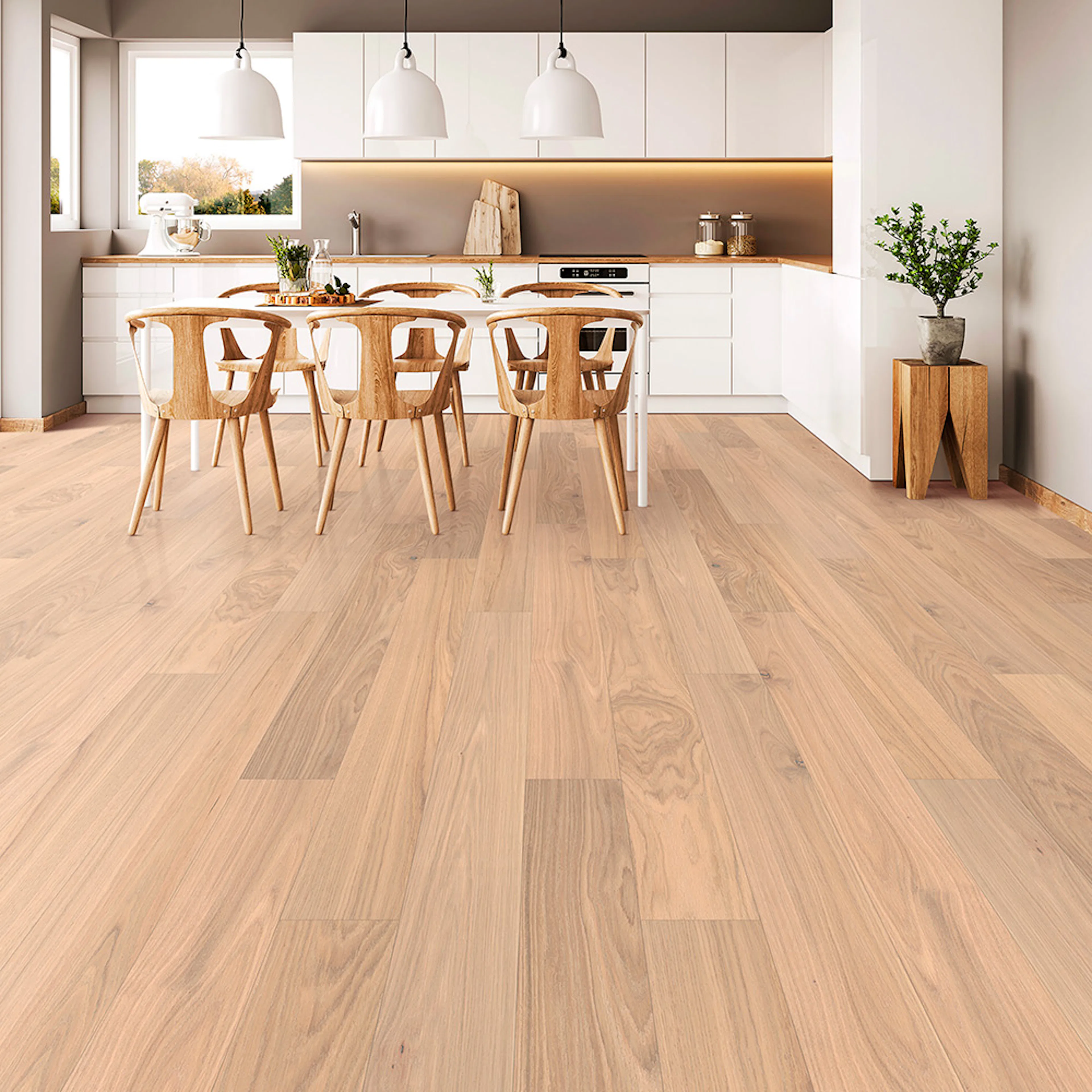 Trägolv Bjelin Härdad Ek Steninge 3.0 M Mattlackad 1-stav