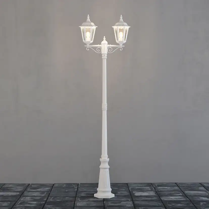 Stolplykta Gnosjö Konstsmide Firenze 2-arm E27 med Stolpe