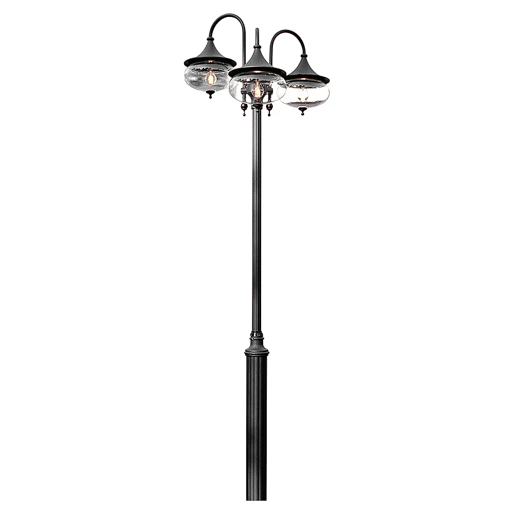 Stolplykta Gnosjö Konstsmide Libra 3-arm E27 utan Stolpe