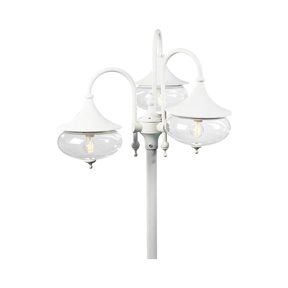 Stolplykta Gnosjö Konstsmide Libra 3-arm E27 utan Stolpe