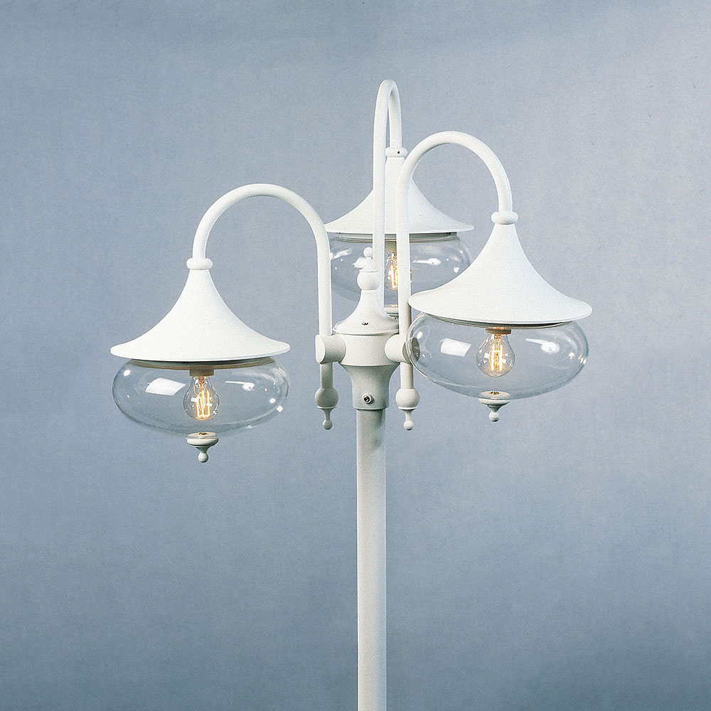 Stolplykta Gnosjö Konstsmide Libra 3-arm E27 utan Stolpe