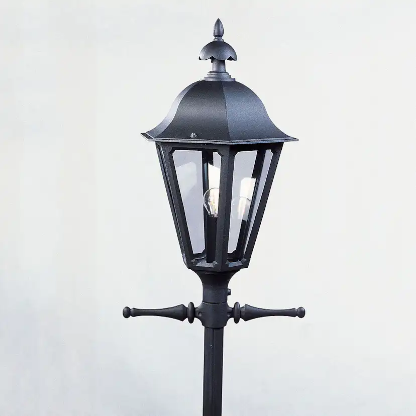 Stolplykta Gnosjö Konstsmide Pallas E27 utan Stolpe