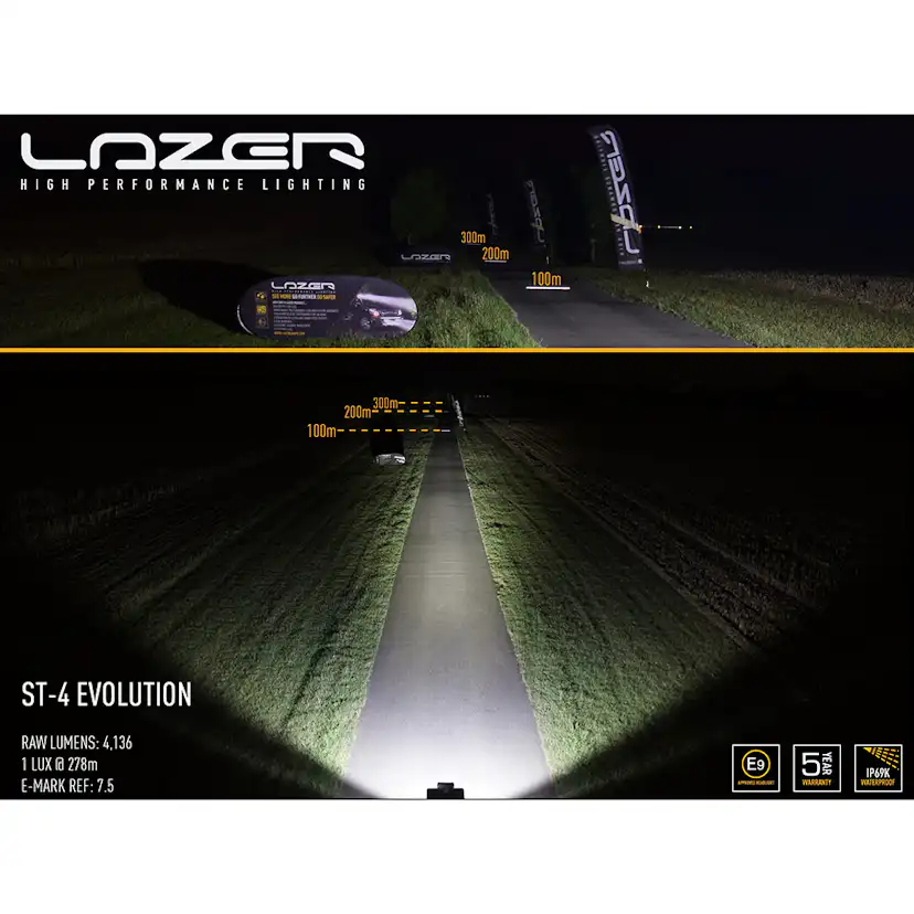 Extraljus Lazer LED ST4 Evolution