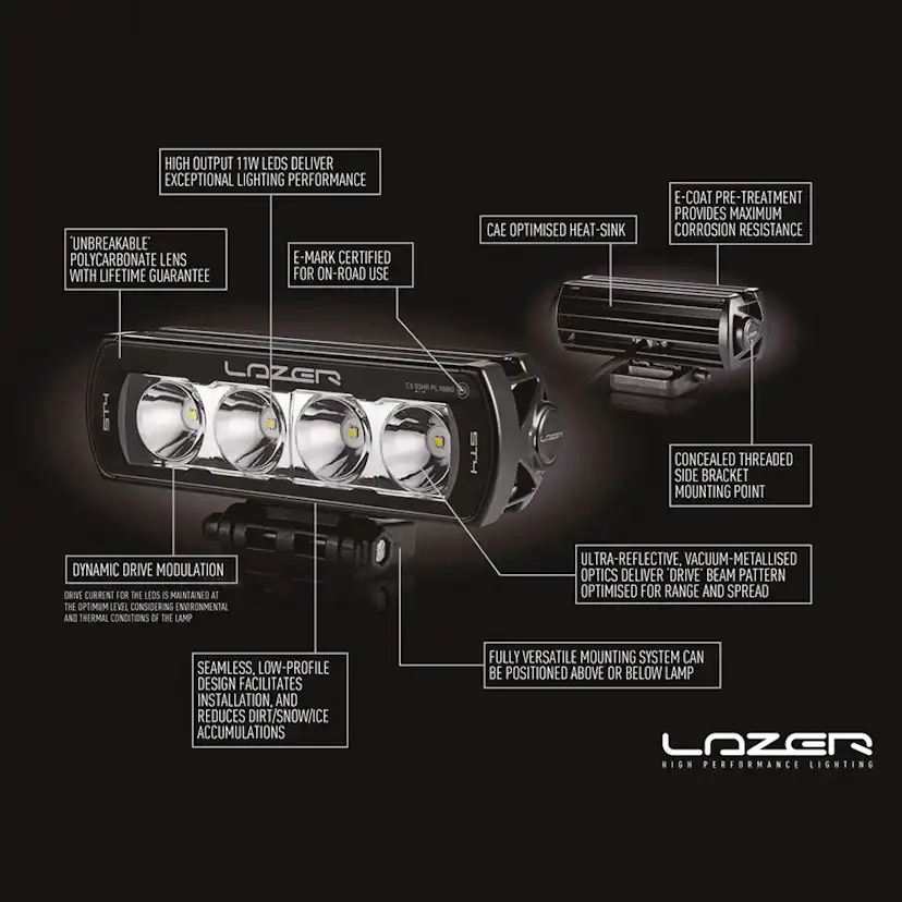 Extraljus Lazer LED ST4 Evolution