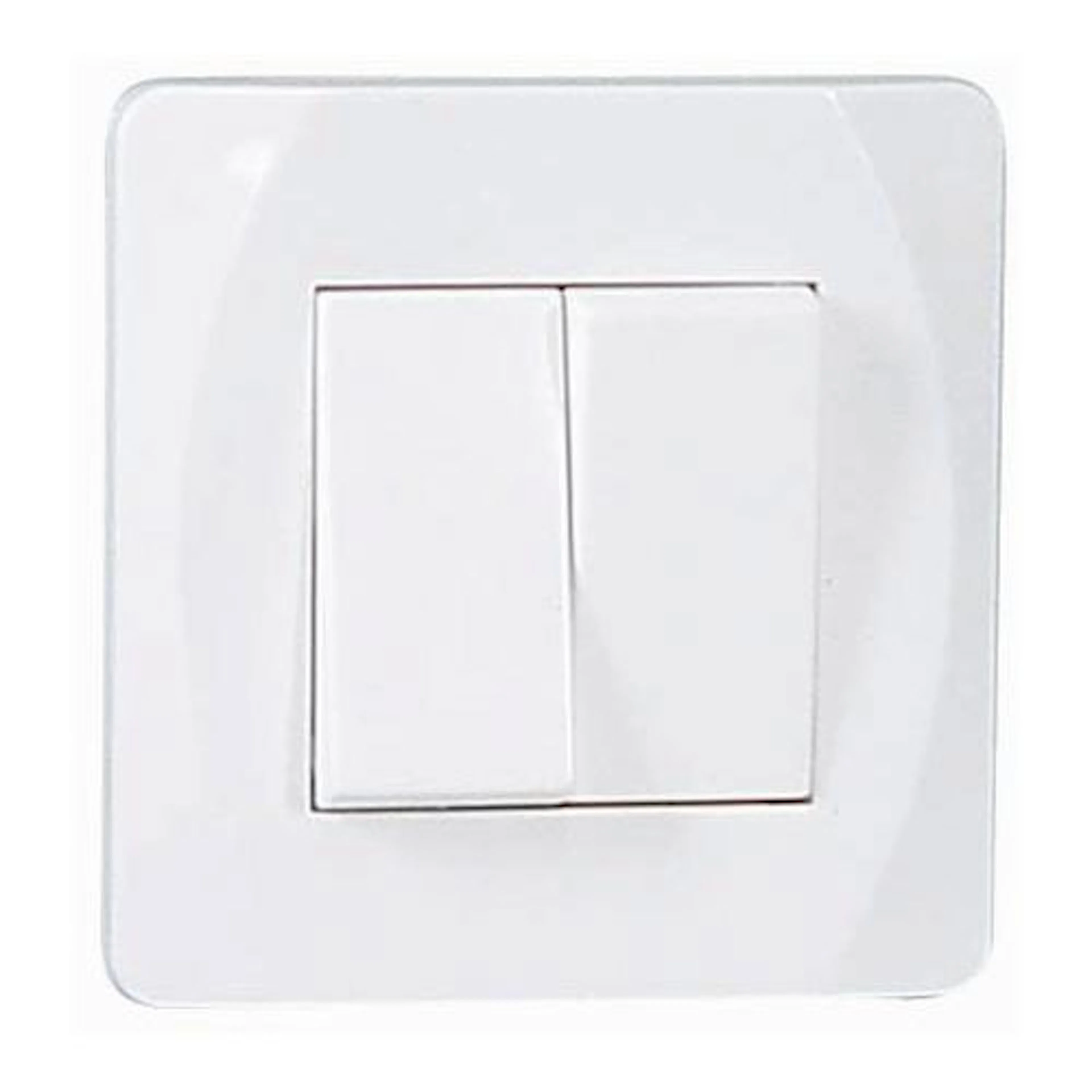 Strömbrytare Malmbergs Nova Infälld Kron Vit Skruvlös