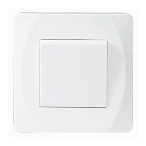 Strömbrytare Malmbergs Nova Infälld Trapp Vit Skruvlös