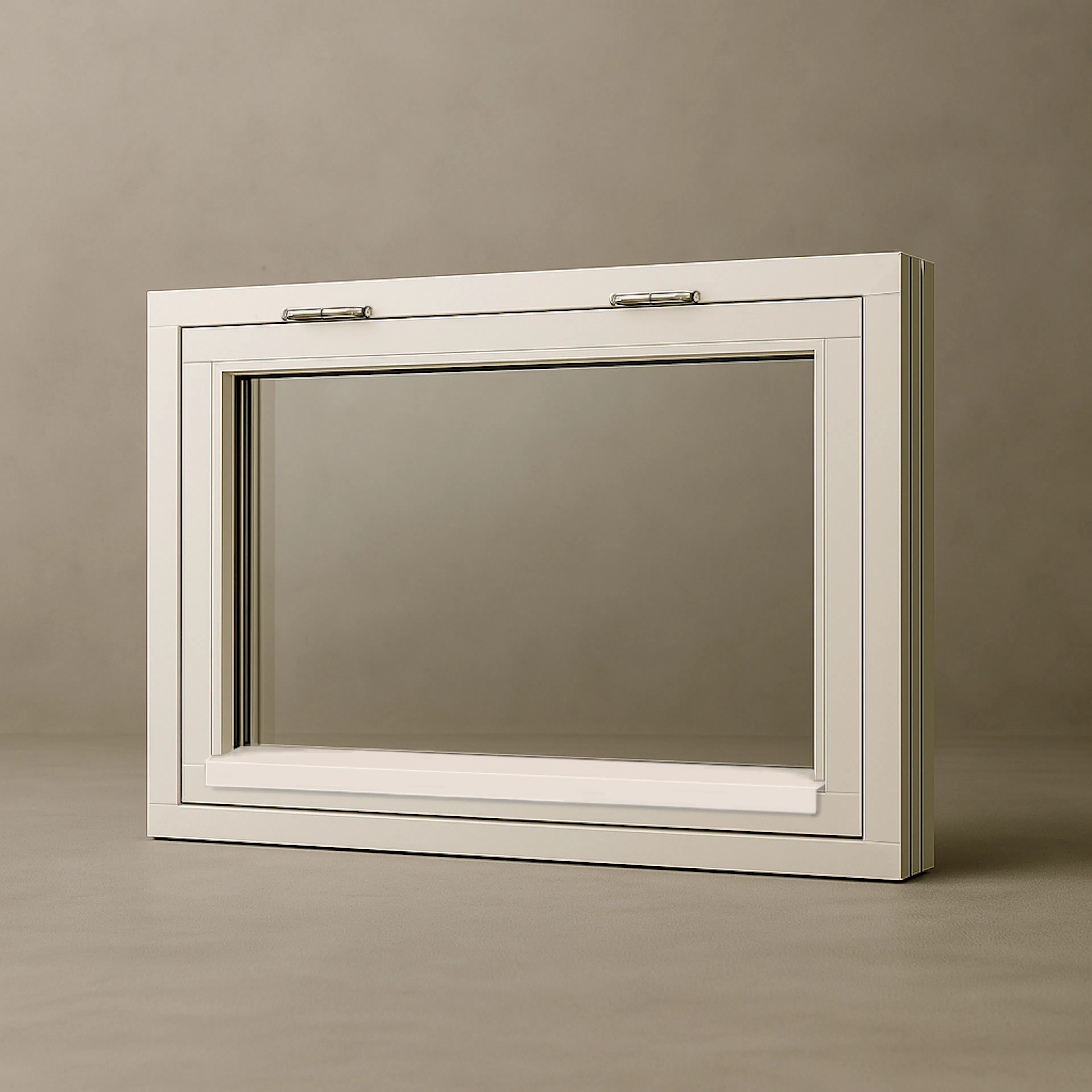 Överkantshängt Sveafönster Kraft Trä 3-glas