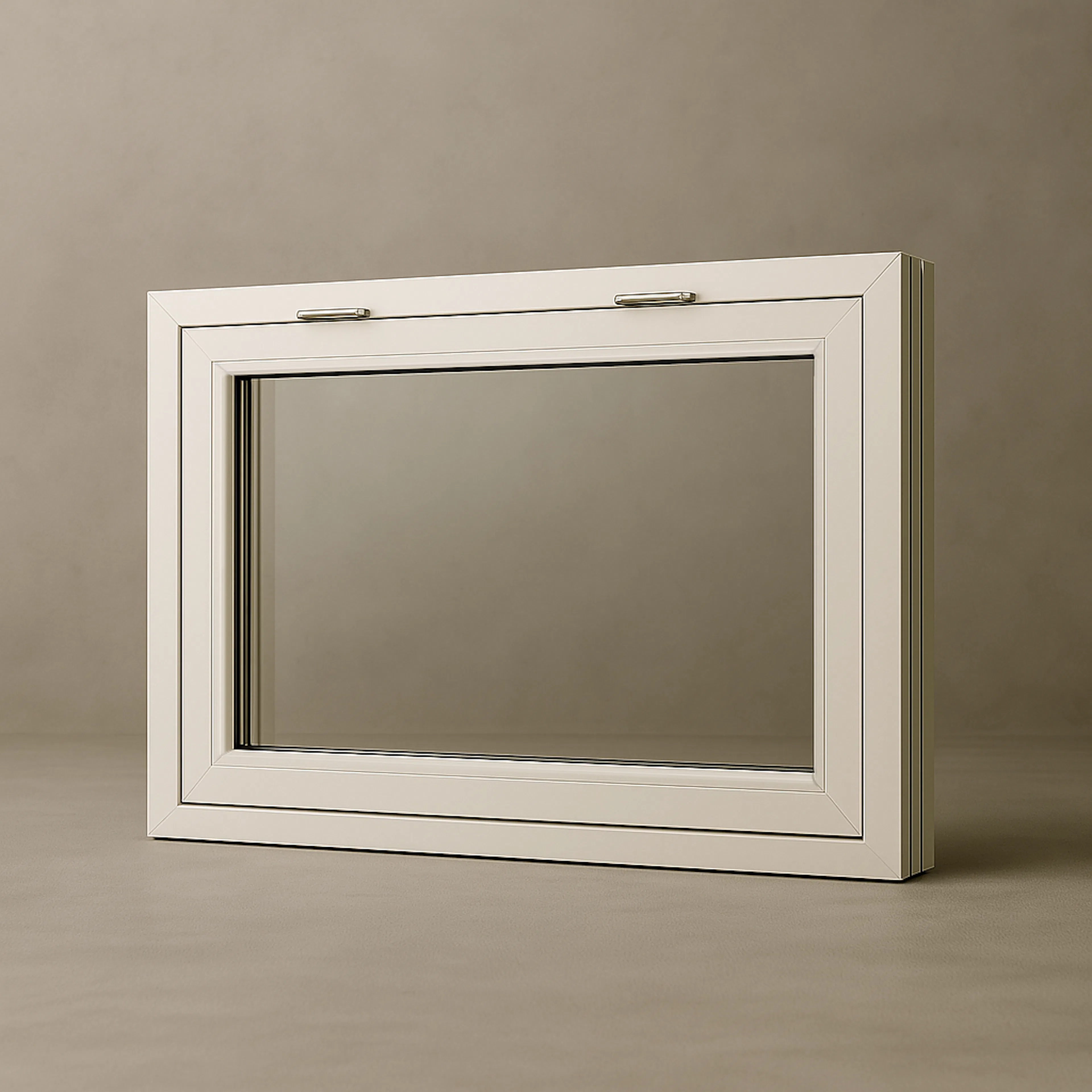 Överkantshängt Sveafönster Solid Aluminium 3-glas