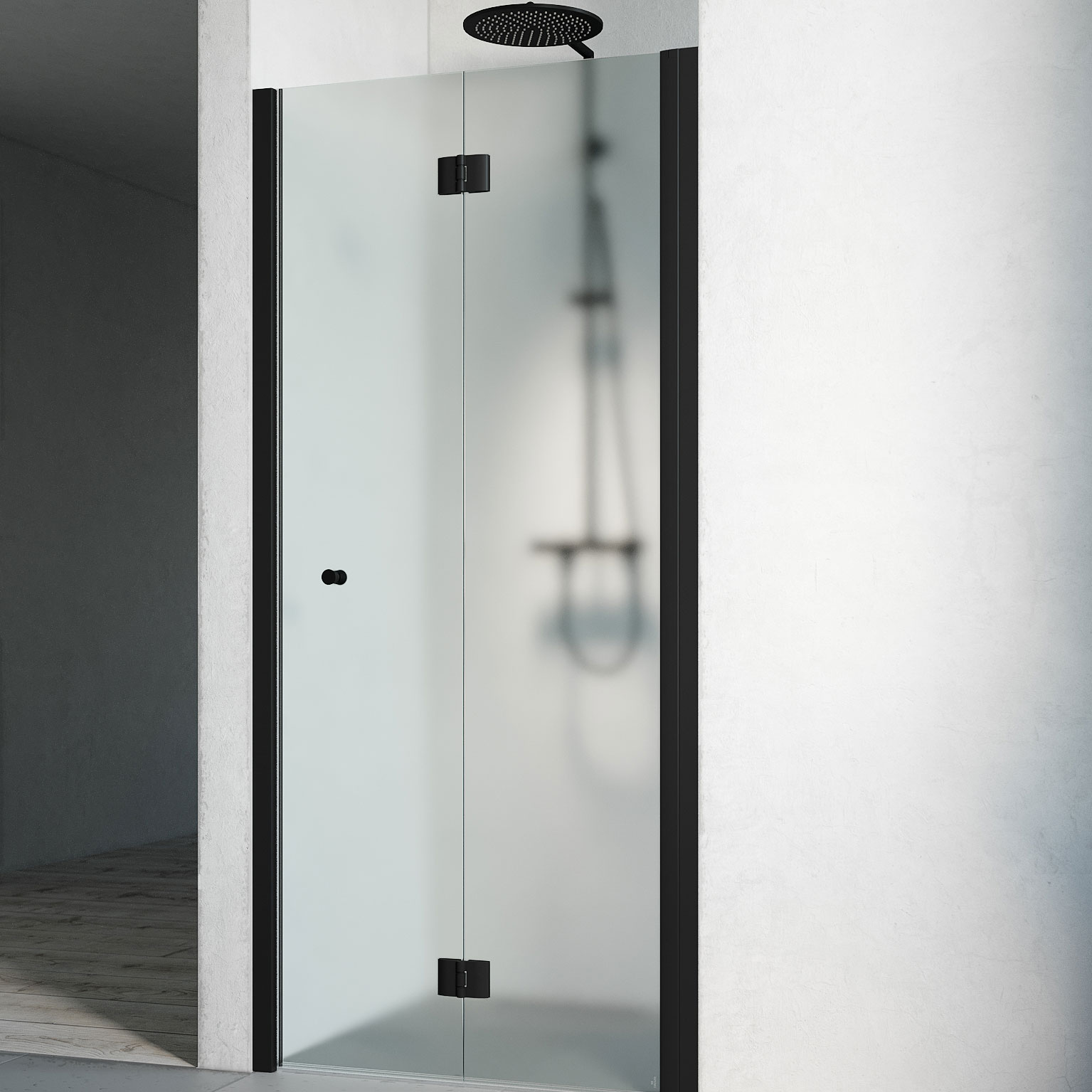 Duschdörr Macro Design Spirit Nisch Vikbar