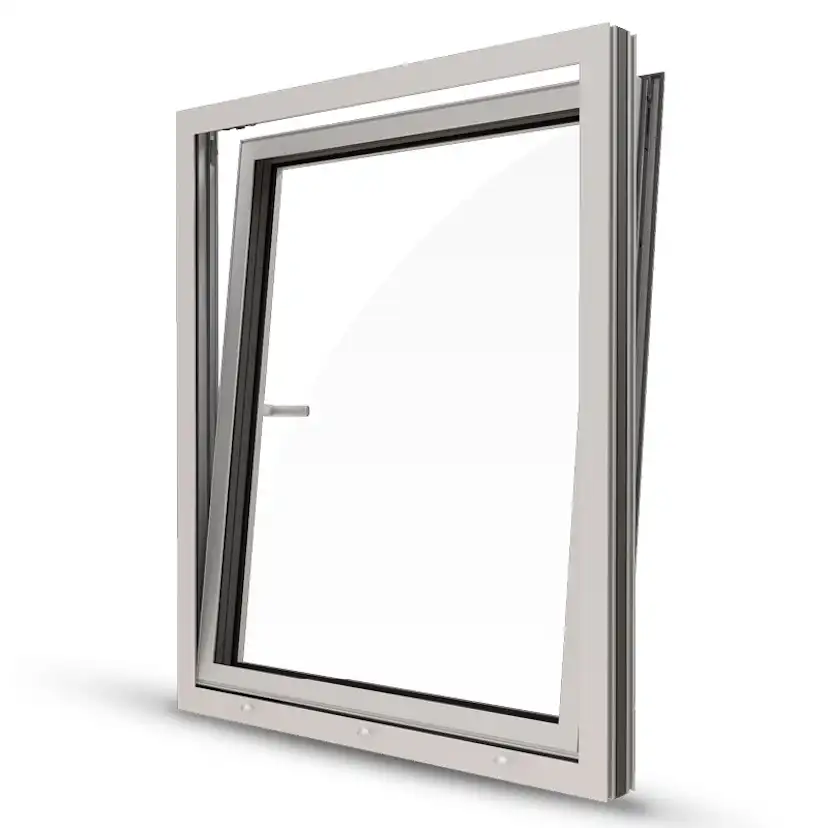 Sidohängt Fönster NorDan HelAlu 3-Glas Aluminium