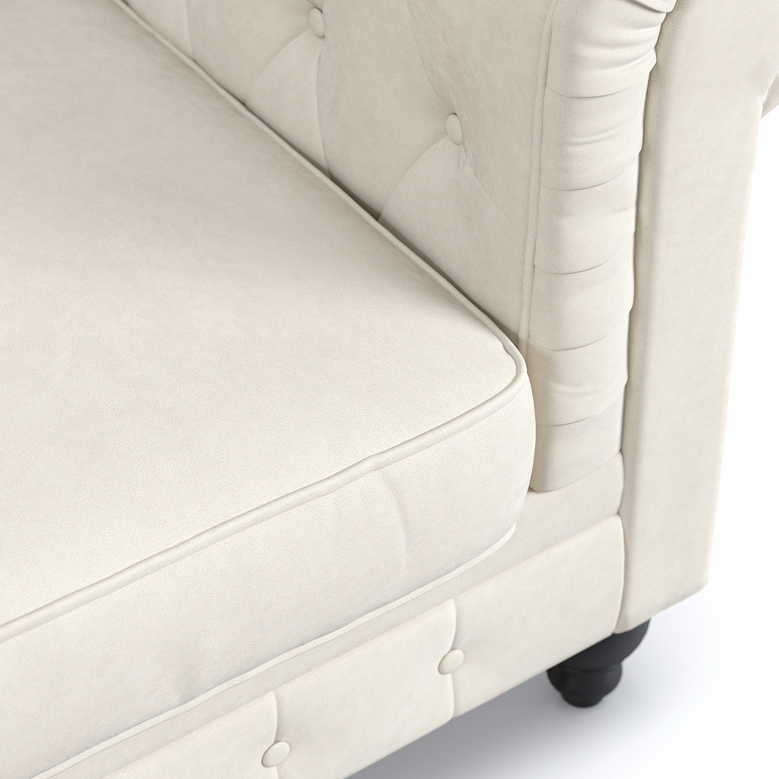 Fåtölj Manor House Chesterfield Lyx Fåtölj i Sammet