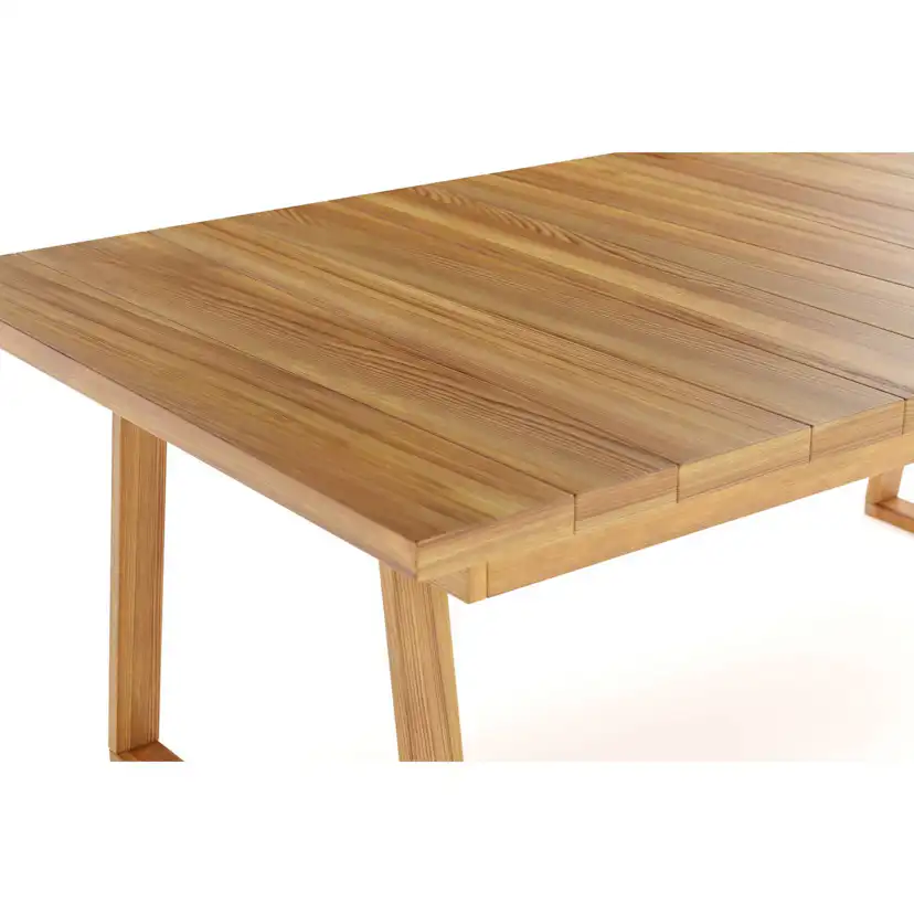 Trädgårdsbord deNoord Menorca Stort Rektangulärt Matbord i trä Utomhus 100x180 cm