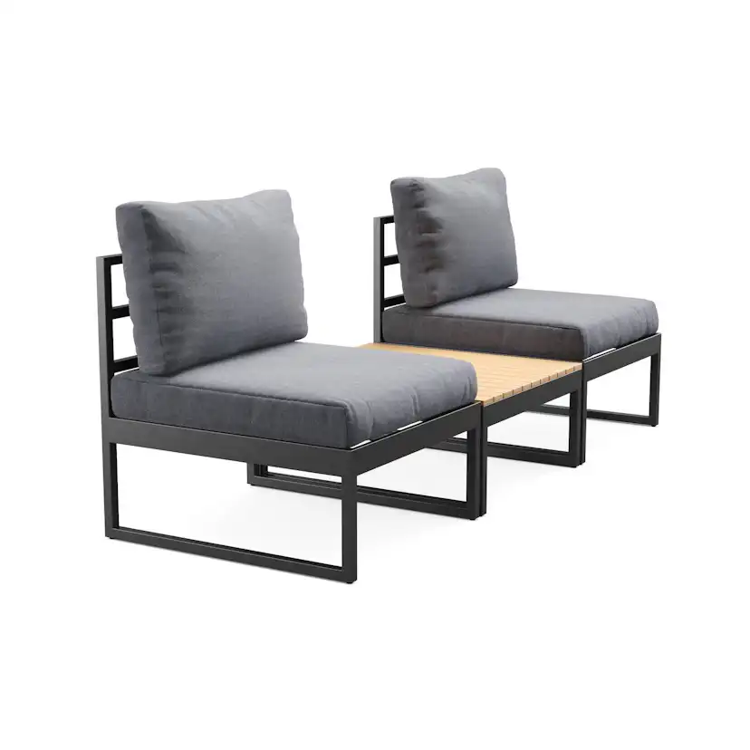 Trädgårdsstol deNoord Samira Caféset Utomhus