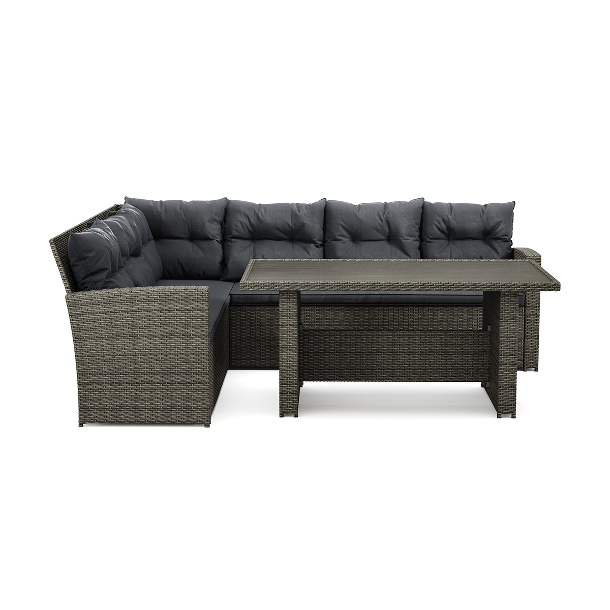 Loungegrupp Comfort Garden James Loungegrupp Utomhus Vänster – 5-sits Soffgrupp i Konstrotting