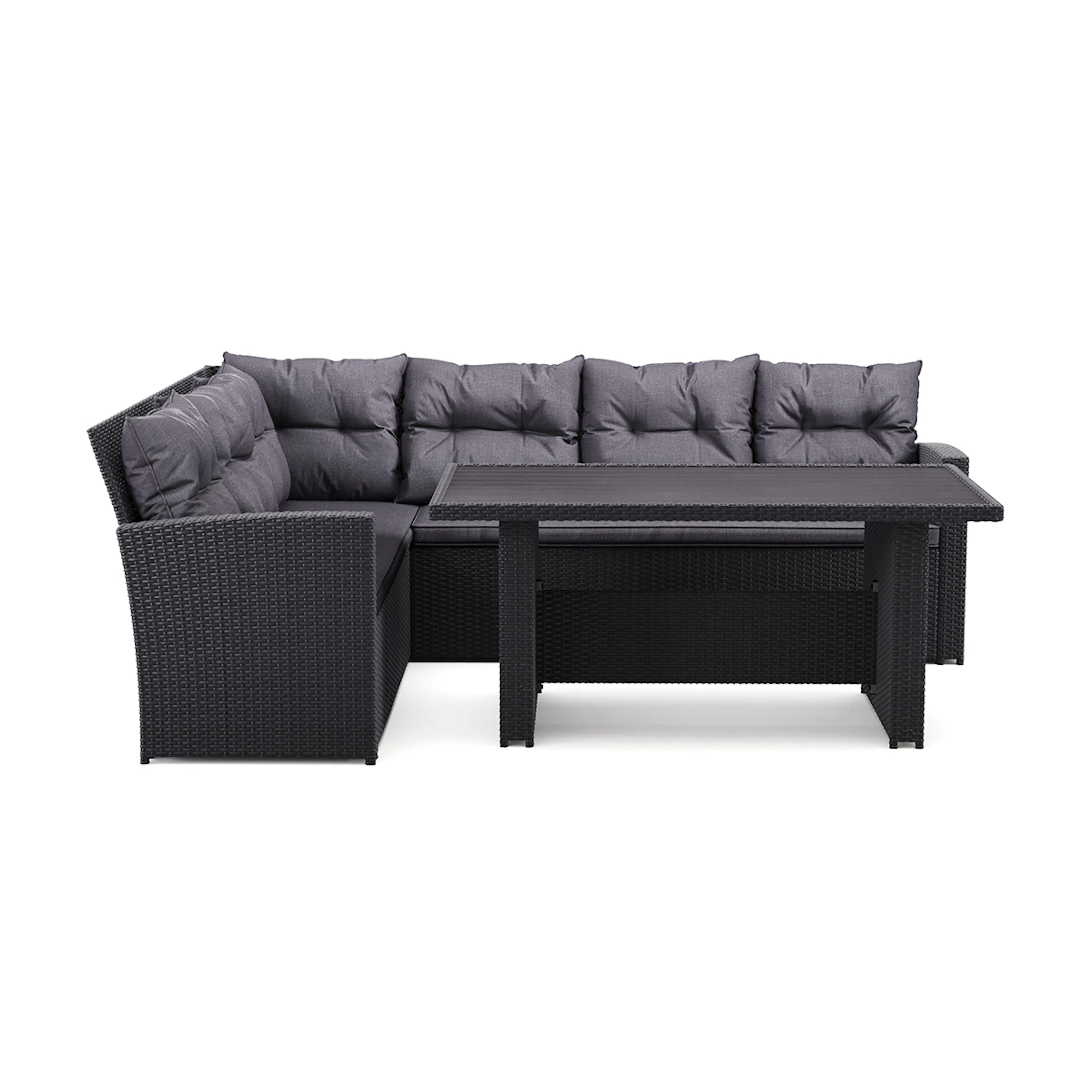 Loungegrupp Comfort Garden James Loungegrupp Utomhus Vänster– 5-sits Soffgrupp i Konstrotting