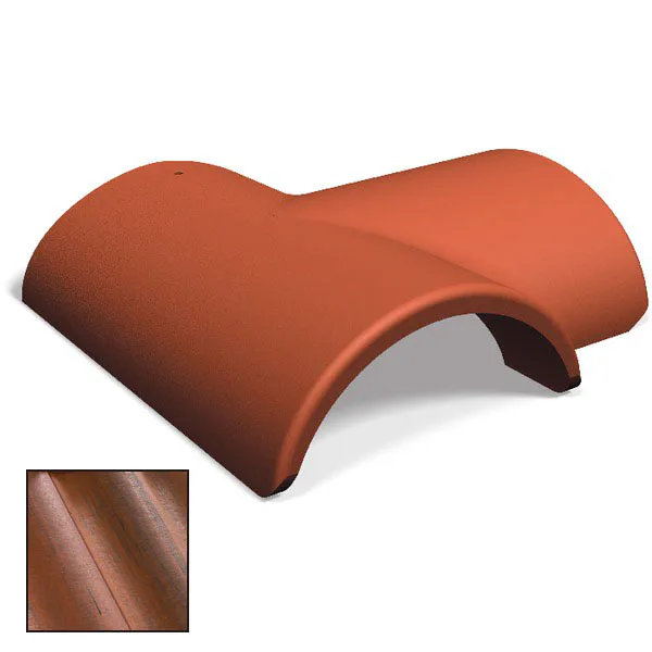 Antik Tegelröd/Svart