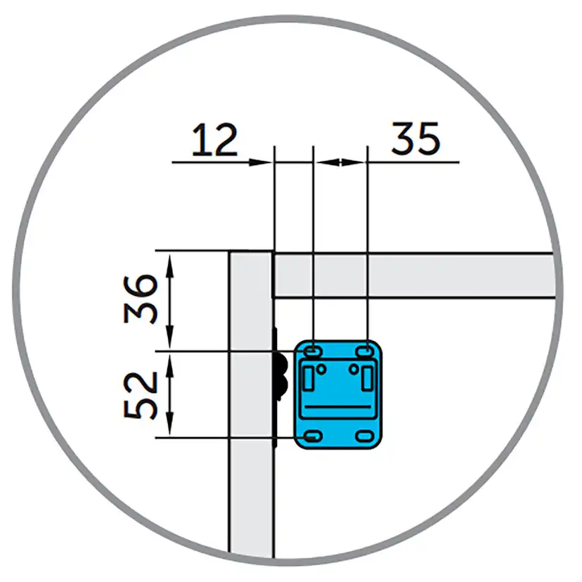 Högskåp Badrum 35x140 cm Tenfors Sahara Svart Matt